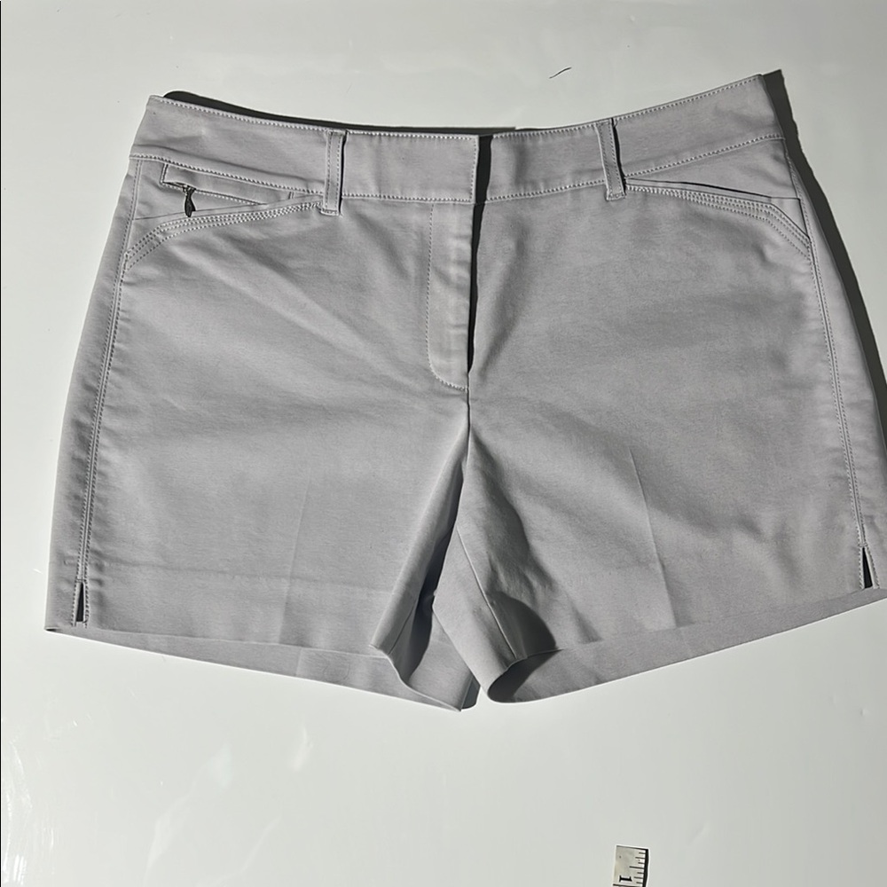 Elegant Women's Light Gray Shorts